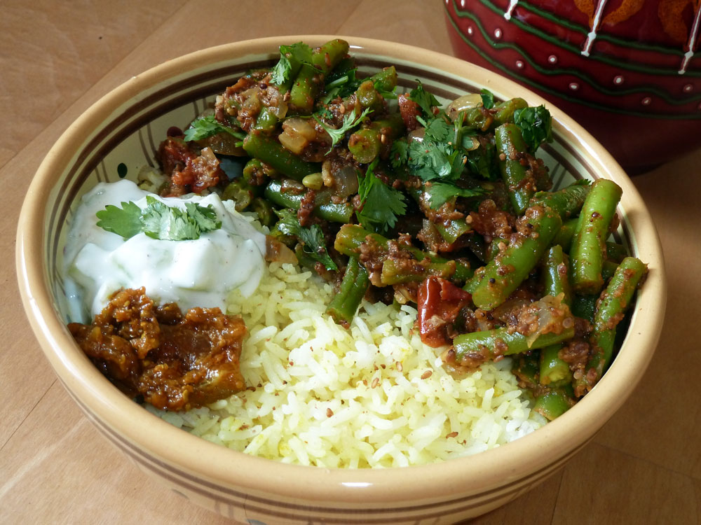 Sesam-Curry mit grünen Bohnen | orange küche